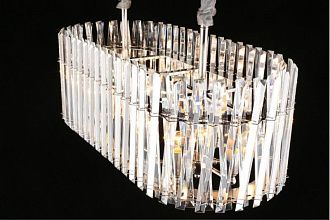 Подвесная люстра 90*40*32-82,5 см, 12*E14, 40W, Aployt Verene APL.808.03.12, хром
