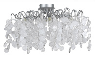 Светильник потолочный 66 см, Crystal Lux TENERIFE PL8 SILVER Серебряный