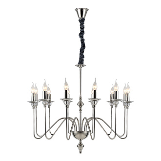 Подвесная люстра Divinare 1021/02 LM-12, диаметр 88 см, хром