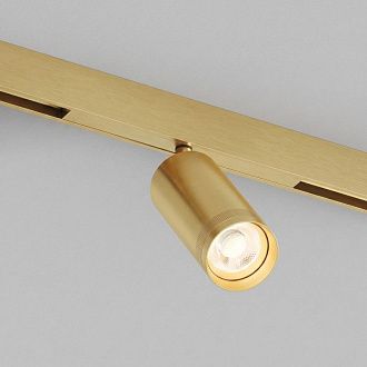 Светильник на шине 16*4,5*10,5 см, *LED*10W, 3000K, Denkirs SHINE PRIME SPOT 3000К | ШАЙН ПРАЙМ СПОТ 3000К DK4745-SB, сатинированная латунь