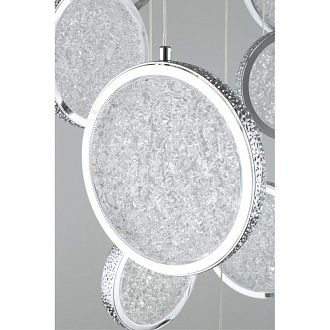Каскадная люстра 60*60-220 см, 1*LED, 102W, K, Aployt Yulali APL.048.13.102, хром