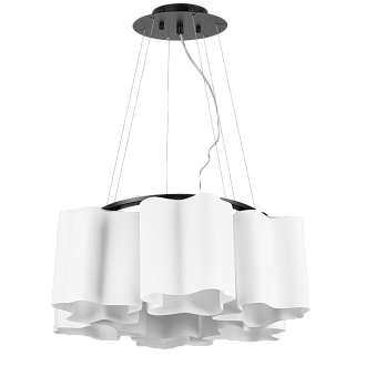 Люстра подвесная 55*9 см, 6*E27*36W, Черный матовый Lightstar Nubi 802167