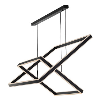 Люстра 80*30-120 см, 150W, 3000-5500К CL719K211 Дуэт Черный