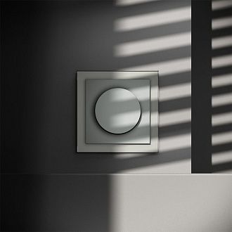 Светорегулятор встраиваемый Voltum S70 поворотно-нажимной 600 Вт, сталь пластик Soft touch VLS070305