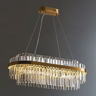 Подвесная люстра VOYAGE L 85*36*36 см, 1*LED*71W, 3000, 4000, 5000K, ImperiumLoft voyage-l01, Латунь
