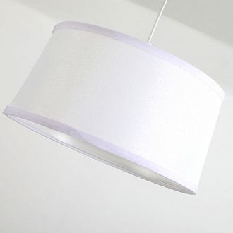 Светильник F-Promo Eureka 3005-1P, D300*H600, каркас белого цвета со вставкой под цвет дерева, плафон из кремовой ткани, светильник можно монтировать как на потолок, так и на стену