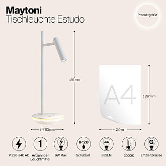 Настольная лампа Maytoni Estudo Z010TL-L8W3K