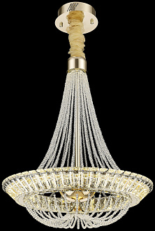 Подвесная люстра 60*112 см, LED, 50W, 3000К, Wertmark DARIA WE103.60.303 золотой