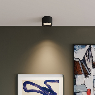 Светильник 12 см, 13W, 3000K, Elektrostandard 25123/LED, черный