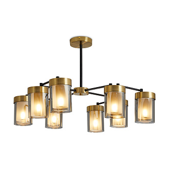 Светильник 77 см, Freya Modern FR5432PL-08BBS, черный-латунь