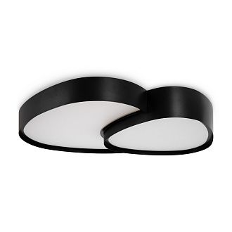 Светильник 52,5*38*-8 см, *LED*72W, Freya Скромность / Modesty FR6079CL-L72B, Черный