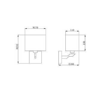 Бра 17*17*24 см, 1*E14 хром Vele Luce Ultimo VL1523W01