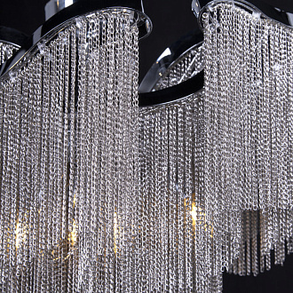 Потолочный светильник 55*61,5 см, 6*E14 Loft it Stream 10208/600C Smoke