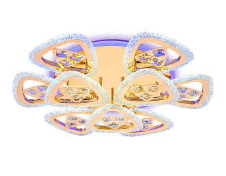 Светильник 60*60*13 см,  105W, 3000К, золото Ambrella Acrylica Ice FA2923