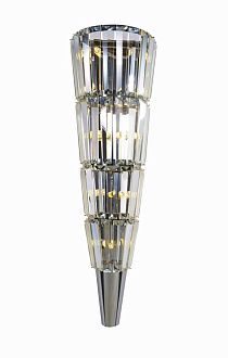Бра W200 x H700, мм, 7*10W(70W), CHROME+CLEAR (Хром + Прозрачный Хрусталь) NewRgy W2800R/7A CHROME+CLEAR