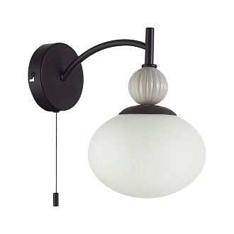 Бра с выключателем *16*22-22 см, 1*E14*40W, Lumion Gloriya LUM8273/1W, черный; серый