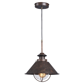 Подвесной светильник Lussole Auburn GRLSP-9833, 27*45 см, коричневый
