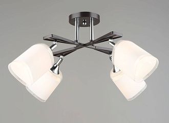 Люстра Ø600 x H270, мм, 40W, COFFEE+CHROME Sfera Sveta 5959/4 COFFEE+CH