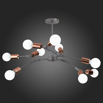 Люстра 89 см,  EVOLUCE PALARE SLE106403-09 Серый, Розовое золото