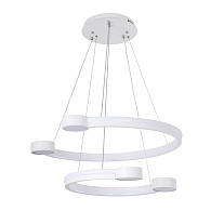Подвесной светильник 65*65*100 см, LED 130W, 3000 / 6000K, Белый LED4U L7100-2 WТ