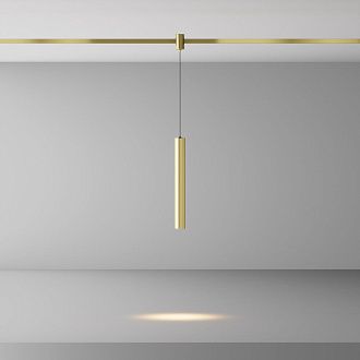 Трековый светильник  TR155-1-5W3K-BS **-30 см, *LED*5W, K, Maytoni technical FLARITY TR155-1-5W3K-BS, Латунь