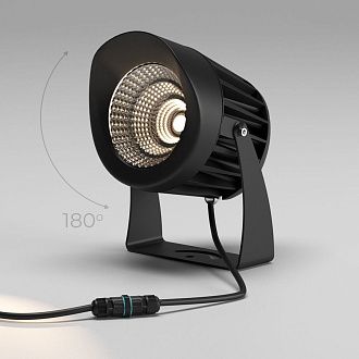 Светильник садово-парковый 22 см, 29W, 4000K, Elektrostandard Landscape 35186/F, черный 