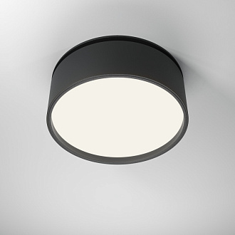 Встраиваемый светильник 12*12*6,6 см, LED, 18W, 4000К, Maytoni Technical ONDA DL024-18W4K-B черный, вр 11,7 см