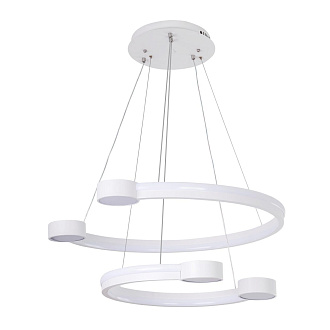 Подвесной светильник 65*65*100 см, LED 130W, 3000 / 6000K, Белый LED4U L7100-2 WТ