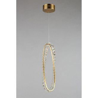 Подвесной светильник 12*70-150 см, 1*LED, 15W, K, Aployt Olimp APL.045.06.15, бронзовый
