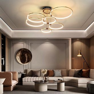 Потолочная светодиодная люстра Inodesign Hoopla Gold 40.3914