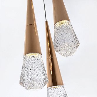 Подвесной светильник 21*21*90 см, LED 9W, 4000K, Золото MODELUX ML.3315.3
