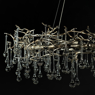 Люстра *100 см, 10*G9*W, Loft It 10068/1000 SG Bijout, Золото с серебром
