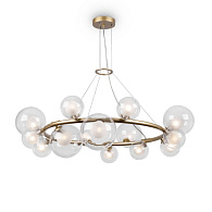 Подвесная люстра Freya Duo FR5139PL-14MG, диаметр 87 см, золото