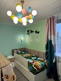 Люстра на штанге LOFT IT Matisse 10008/12 mult, диаметр 75 см, золото