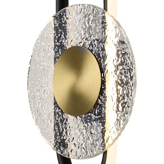 Бра 22*22*39 см, LED,  7W, 3000К, Freya Drip FR6173WL-L12B черный