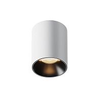 Потолочный светильник 7,5 см, LED*8W, 3000K, Maytoni Alfa LED 50° C064CL-8W3K-RD-WB, Белочерный