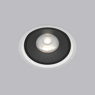 Точечный светильник LED 6W, 4200 К, 10*10*5,1 см, белый/черный, Elektrostandard Slide 25083/LED