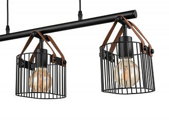Подвесной светильник 20*75*108 см, 3*E27 черный Vele Luce Drago VL6332P03
