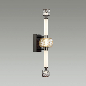 Бра 19,5*13*66,5 см, 1 LED*28W, 3000 К, Odeon Light Kliff, черный 5427/28WL