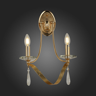 Светильник настенный 26 см, Evoluce Filatta SLE120211-02 Французское золото
