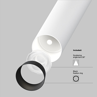 Встраиваемый светильник 3*3*15,1 см, LED, 6W, 3000К, Maytoni Technical Focus T C141RS-L125-6W3K-W белый