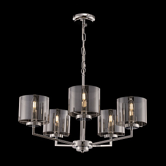 Подвесная люстра Freya Karen FR5096PL-05CH, диаметр 66 см, хром