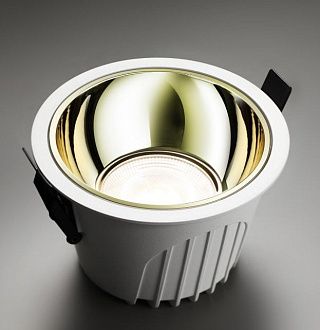 Светильник LED 11 см, 20W, 4000K, NovoTech SPOT KNOF 358696, белый-золото, вр 9,5 см