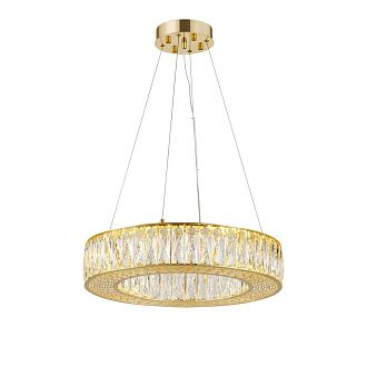 Люстра Ø500 x H100 (1200), мм, 96W 3000-6000K, GOLD (Золото) NewRgy E76-ф500*H100 GOLD