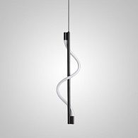 Подвесной светильник GLORIFY LUX Black 25*25*60 см, 1*LED*15W, 3000, 4000, 5000K, ImperiumLoft glorify-lux01, Чёрный