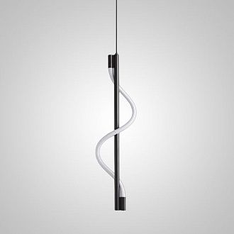 Подвесной светильник GLORIFY LUX Black 25*25*60 см, 1*LED*15W, 3000, 4000, 5000K, ImperiumLoft glorify-lux01, Чёрный