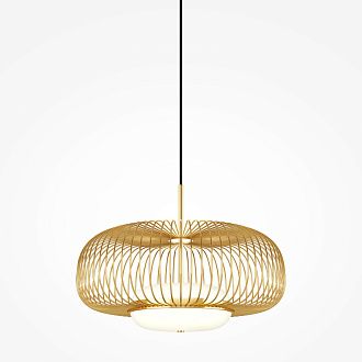 Подвесной светильник 50*337 см,  LED, 20W, 3000К, Maytoni Levitation MOD376PL-L30G3K латунный