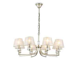 Подвесная люстра с абажурами **75- см, 8*E14*40W, K, Ambrella Light High Light LH71217, золото