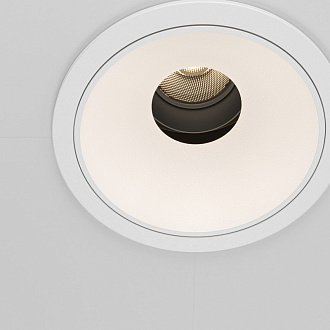 Встраиваемый светильник 8,3*7 см, LED*10W, 4000 К, Wise DL057-10W4K-W Maytoni Downlight, Белый, вр 7,8 см