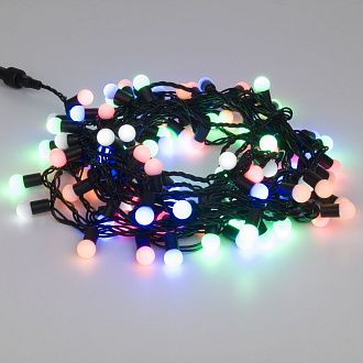 Гирлянда нить с мерцанием 10м IP65 1000 см Elektrostandard 400-103 мульти с эффектом мерцания 10м IP65